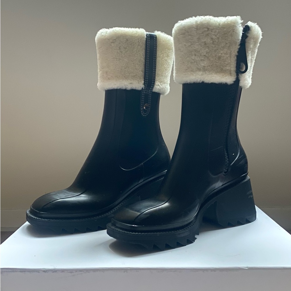 Chloé Betty Rain Boots - Size 39/ US 9
